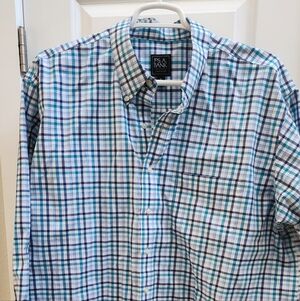 Jos. A. Bank Multicolor Plaid Casual Shirt